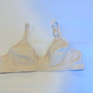 All cotton front open wire free nursing bra